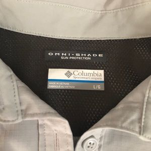 Columbia Gray Omni-Shade Sportswear - Size L